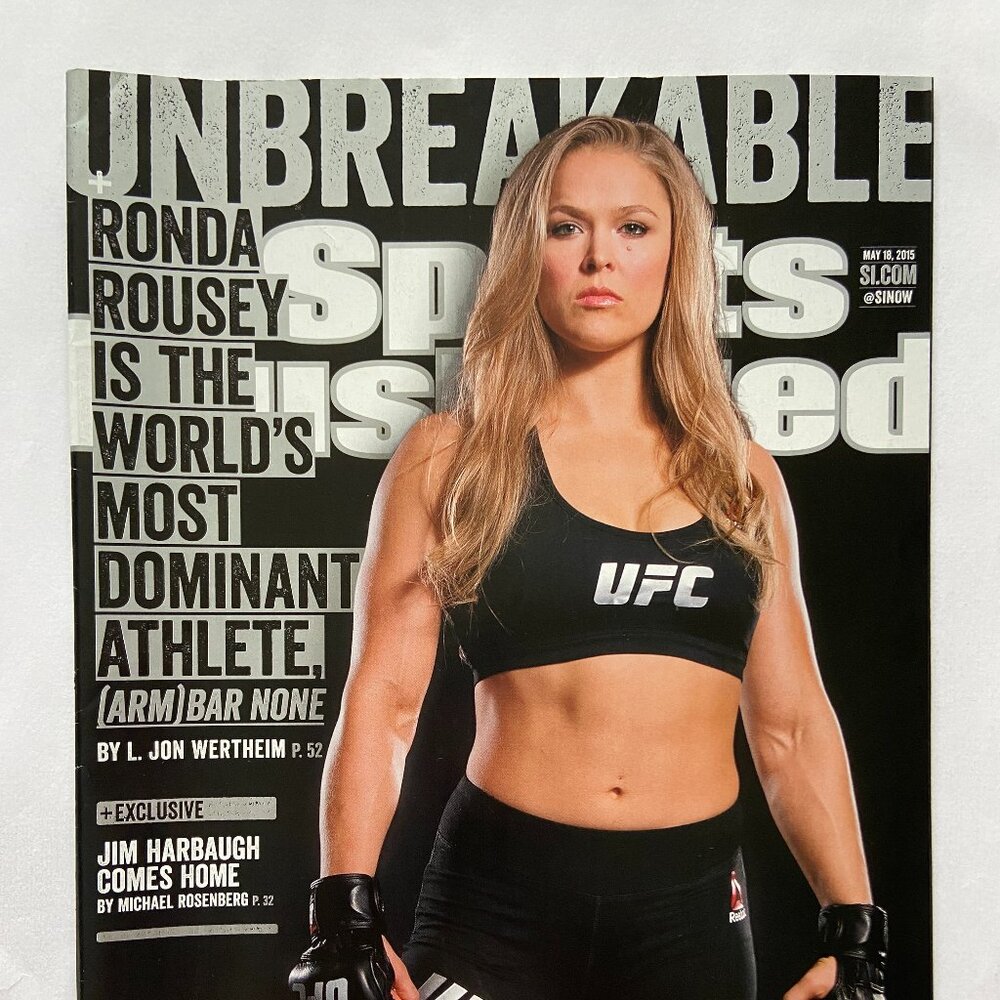 Sports Illustrated Magazine 5/18/2015 Ronda Rousey Unbreakable Cover With Label